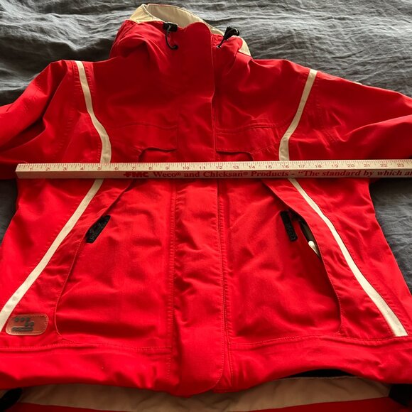 Women's Eider Red Goretex Ski Snowboard Jacket Size 38 (Small/Medium) - Picture 5 of 13